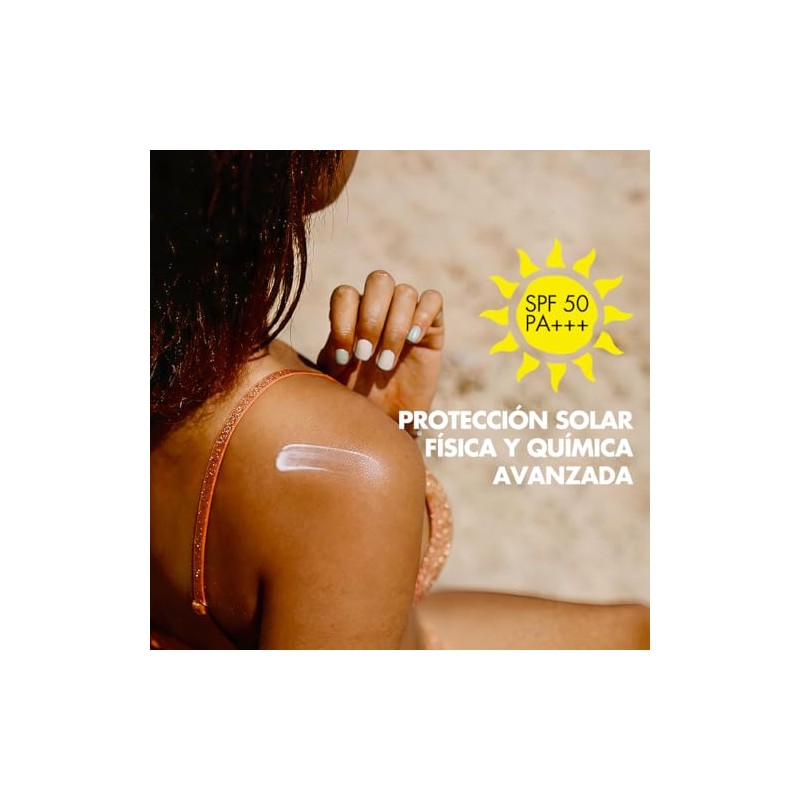 Protector solar facial efecto SPF 50 PA+++ Ligero No Graso