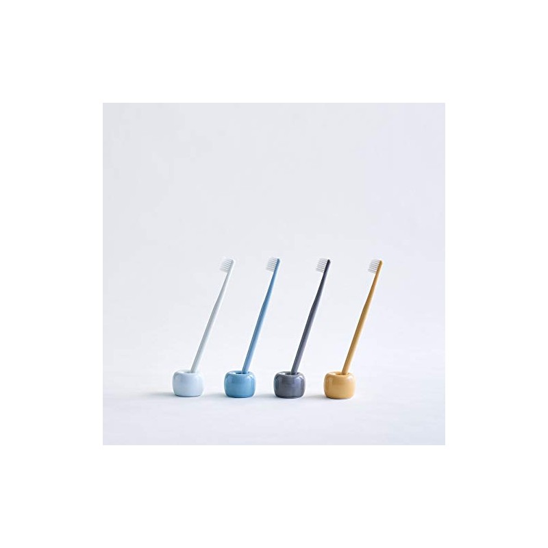 Muji Porcelain Toothbrush Stand (Blue)