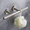 Shower Foot Rest,Brushed Nickel Shower Footrest for Shaving Legs,Knurled Brass
