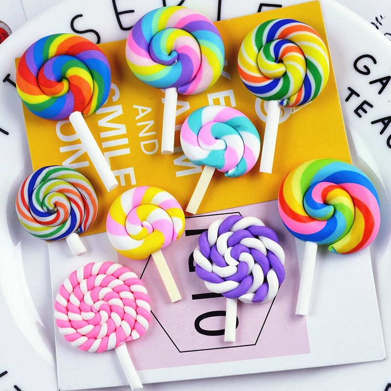 Ultnice Lollipop-Requisiten, Regenbogen-Wirbel, 36 Stück