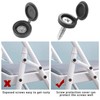 150Pcs Black Screw Caps Hinged Plastic Screw Cover Caps for