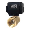BACOENG Motorized Ball Valve, 2 Wire Auto Return 1" Brass