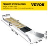 VEVOR Folding Aluminum Alloy Sluice Box, Compact 50" Sluice Boxes