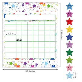 Incentive Reward Chart for Kids: 80 Pack Behavior & Chore Charts with 1800 Star Stickers - Encouraging, Positive Reinforcement for Toddlers to Students, Classroom & Home Use