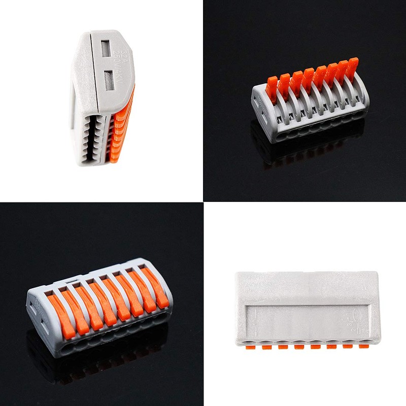 OLIREXD 222-418 Lever Wire Nut Wire, Compact Connectors, 8 Conductor