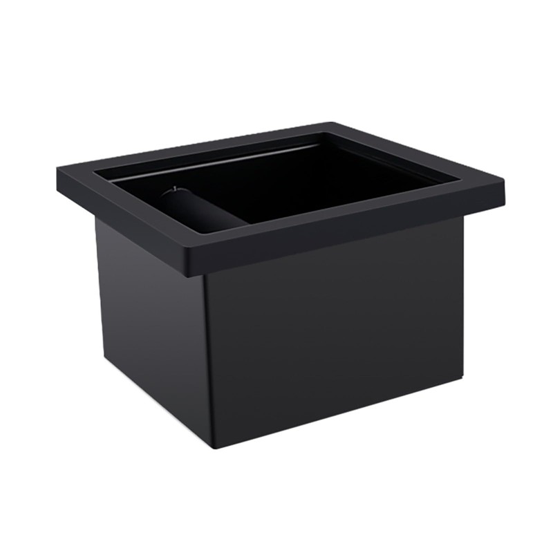Espresso Knock Box Chute, Stainless Steel Built-in Desktop Coffee Knock