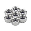 Favordrory M8 x 1.25mm 304 Stainless Steel Self-Lock Nylon Inserted