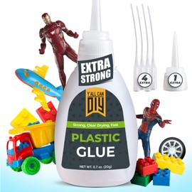 Y'allCanDiy Super Glue for Plastic 20g (0.7 oz) – Cyanoacrylate Based Heavy Duty CA Glue for Legos, Miniatures, PLA, 3D Printing, Toys, ABS, PVC, DIY Kits