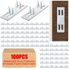 MorningRo 100 Pcs Galvanized Shade Cloth Clips Sun Shade Fabric