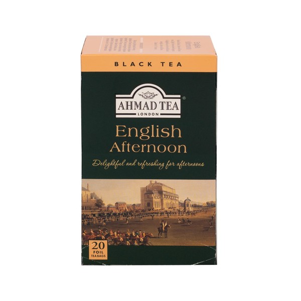 Ahmad Tea Black Tea, English Afternoon Teabags, 20 ct (Pack of 6) - Caffeinated and Sugar-Free