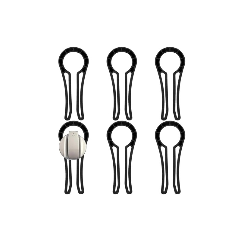 Moguri Set of 5 Oven Knob Covers, Child Lock Cooker
