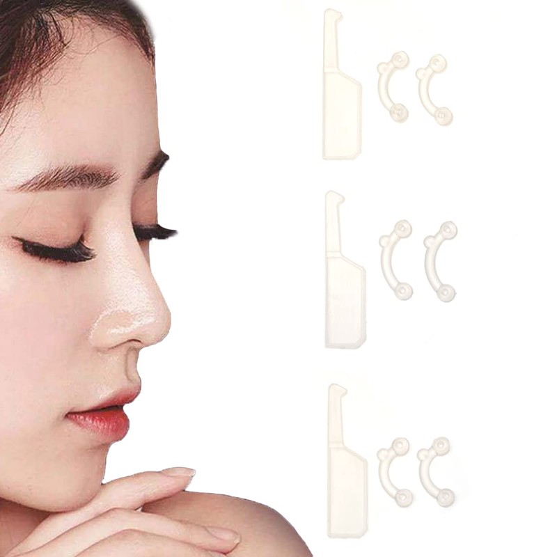 VANANA 3 Sizes Invisible Nose Lifter, Soft Silicone Nose Straightener