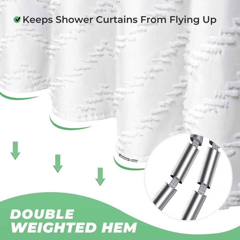 TURKIO 78 inch Shower Curtain Tall Shower Curtain 78 Inches