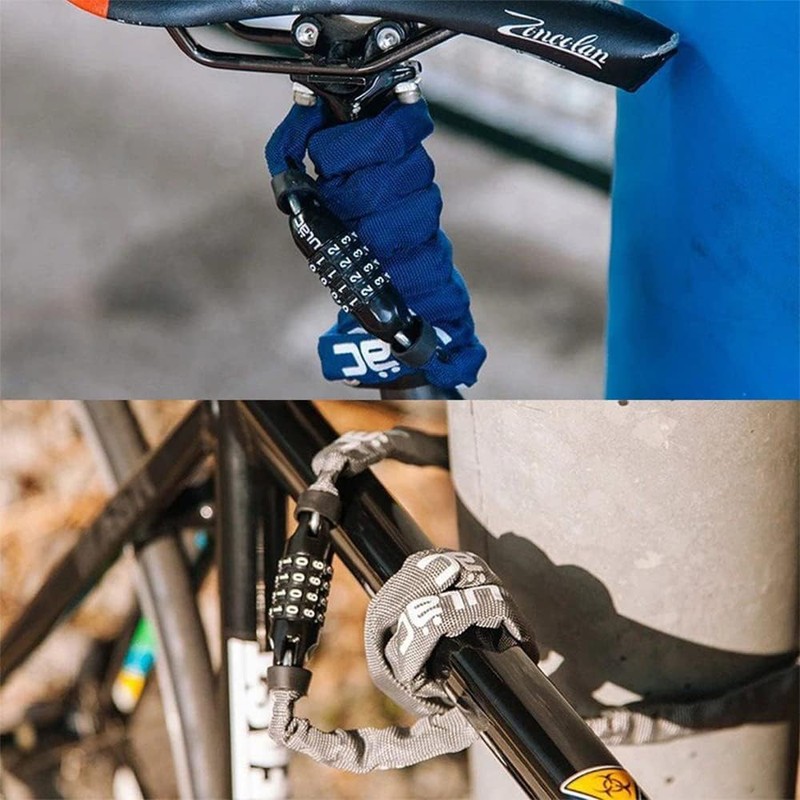 ULAC Bicycle Chain Lock Key, Dial Lock, Cable Lock, Bike