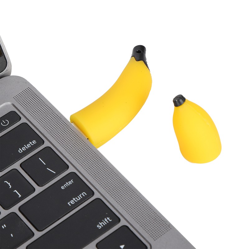 USB Flash Drive Cute Cartoon Banana Shape Thumb Drives for
