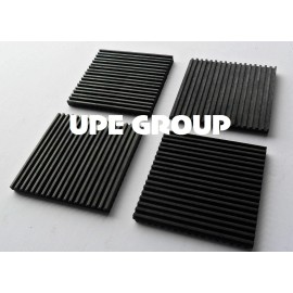 Unbranded/Generic 4 pack of All Rubber Anti vibration pads ribbed on both side    4" x 4" x 3/8"