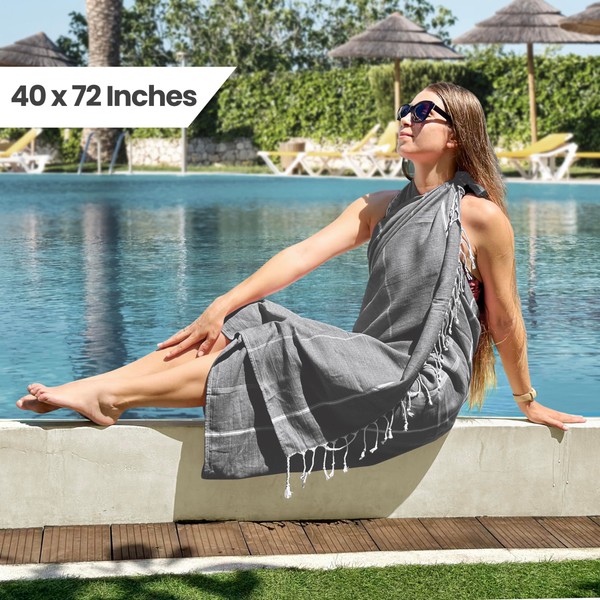 Utopia Towels Utopia Towels Pack of 2 Turkish Beach Towel,