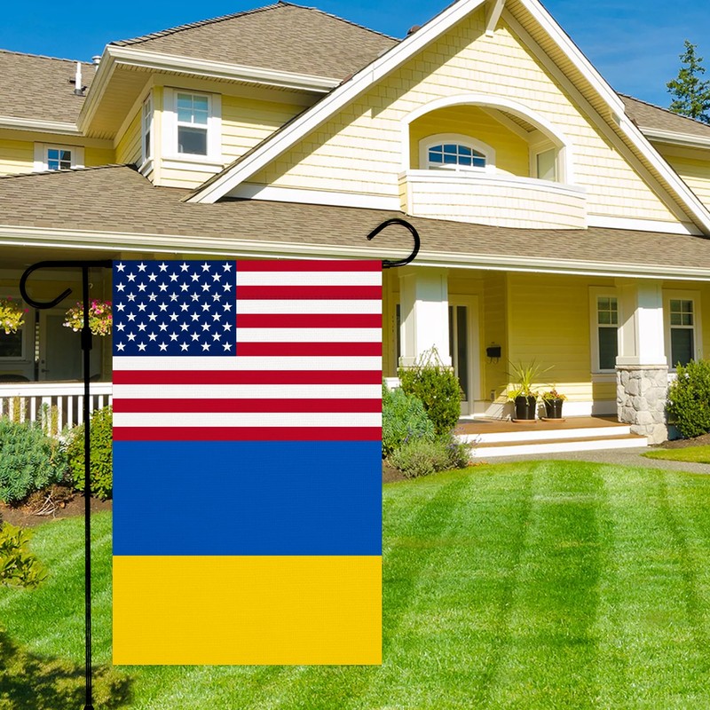 Ukraine Flag 12 x 18 inches Fade Resistant Polyester Garden