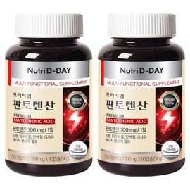 Nutri-D-Day Premium Pantothenic Acid 90p, 90 tablets, 2 units / 뉴트리디데이 프리미엄 판토텐산 90p, 90정, 2개