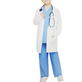 NEW DANCE Doctor Costume - Kids Lab Coat for School Career Day Scientists Dress Up