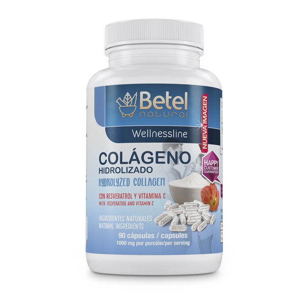Hydrolyzed Collagen with Resveratrol and Vitamin C by Betel Natural - 90 Caps