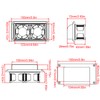 AcbbMNS 12V Side Air Vent Ventilation Exhaust Fan for RV