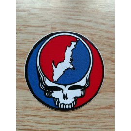 Grateful Dead Sticker-Yooper Stealie-3" Marine Vinyl-Upper Peninsula Michigan