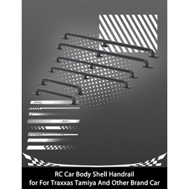 RC Accessories 75mm 135mm 150mm 6pcs Metal RC Body Handrail Compatible with Traxxas Compatible with Axial