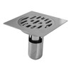 Square Shower Drain Kit 4.3in Stainless Steel Anti Clogging Odor