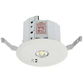 Panasonic (パナソニック) LED Emergency Lighting Fixture, Embedded 3.9 inch Diameter (100 mm), For Low Ceilings and Small Spaces, 30 Minute Type, Daylight White NNFB90605J