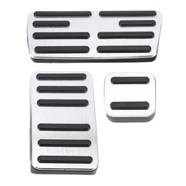 Pedal de Freno de Repuesto de Goma de Aleación de Aluminio de 3 Piezas paraC‑RV CRV 2012-2016, Antideslizante, Fácil de Instalar