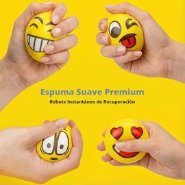 LovesTown 24 bolas antiestrés de 2.5 pulgadas, juguetes para apretar con caras divertidas de espuma, bolas fidget para niños y adultos, regalos para alivio del estrés para compañeros de trabajo