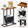 Segawe 2X Small Side Table for Small Spaces Narrow End
