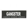 Interchangeable Patches, 1 pair, GANGSTER, Size: Small, Black