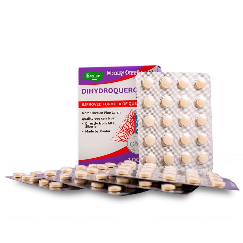 Evalar Dihydro Quercetin Siberian Pine Larch Bioflavonoid 100 Tabs