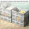 Small Plastic Folding Storage Baskets, Collapsible Desktop Organizer Crates for