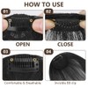 LOPHE Clip in Bangs, 100% Human Hair Bangs Clip in