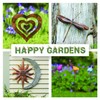 Happy Gardens Metal Dragonfly Wind Chime | Green & Bronze
