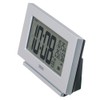 Seiko Clock NAVI SQ794S Silver Metallic Table Clock, Body Size: