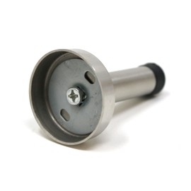 fiXte Stainless Steel Door Stop Wall Floor Mounted Stopper Skirting Board Metal Buffer (75mm)