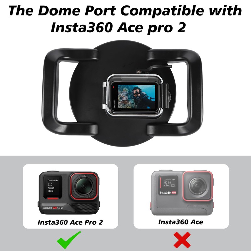 SHOOT Dome Port Waterproof Housing Protective Case for Insta360 Ace