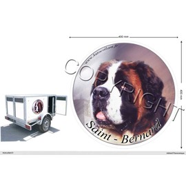 Circular Sticker Dog 40 cm St Bernard