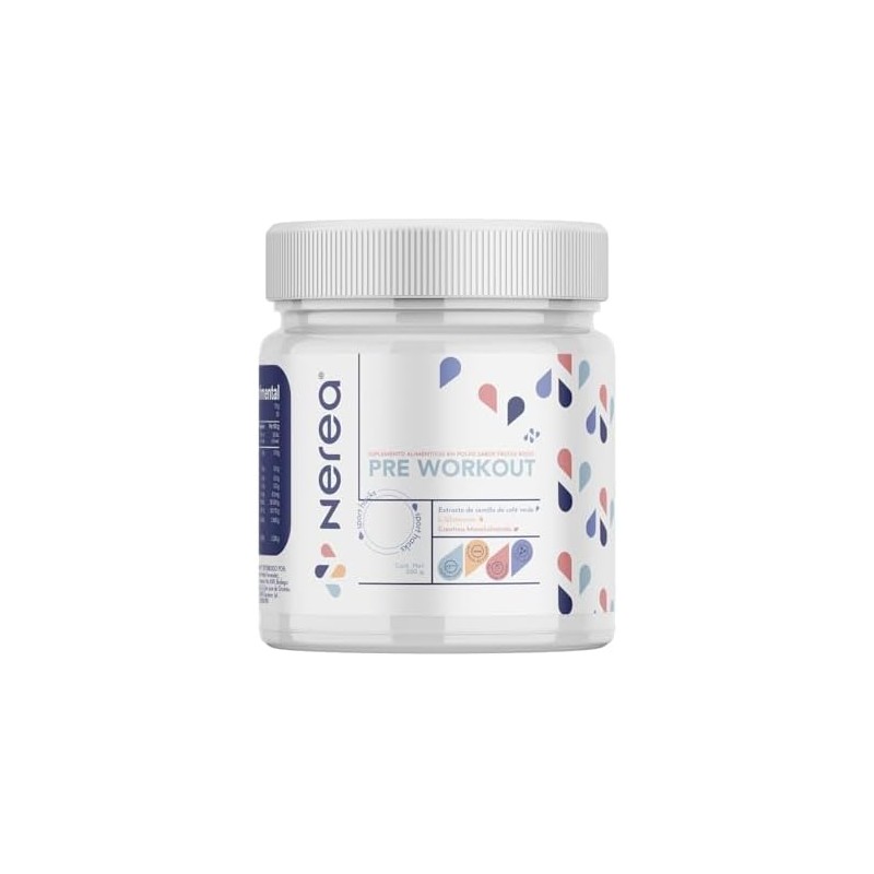 Pre‑Workout NEREA con Creatina Monohidratada – Sabor Frutos Rojos, 30