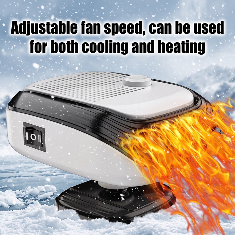 12V/24V Car Heater Fan for Winter Driving – Adjustable Wind