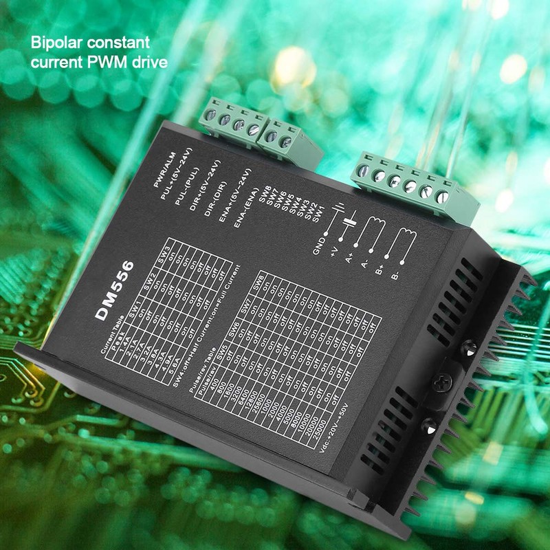 lyrlody DM556 2-Phase Stepper Motor Driver 42/57 Stepper Motor Driver