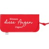 Depesche 11838-022 Felt Glasses Case in Red with the Inscription