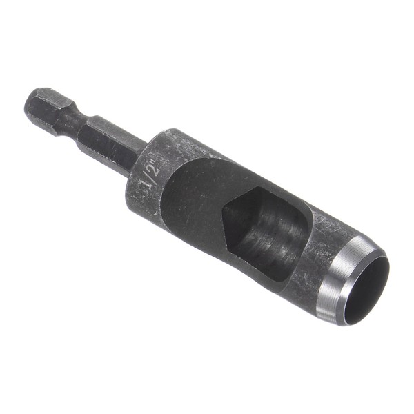 CoCud Leather Hole Punch, 1/2" Dia, High Carbon Steel Round