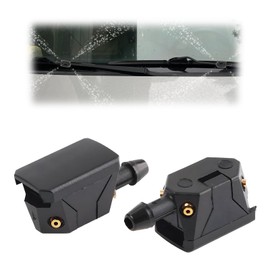 Yourkar 2 PCS Front Windshield Washer Nozzles, 4 Holes Vehicle Windshield Washer Nozzle Replacement, Automotive Windshield Washer Wiper Arm Sprayer, Universal Car Accessories