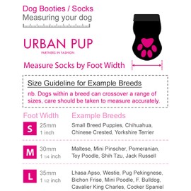 UrbanPup Pink Hearts Pet Socks (Large - Dog Foot Width: 1.5" / 35mm)