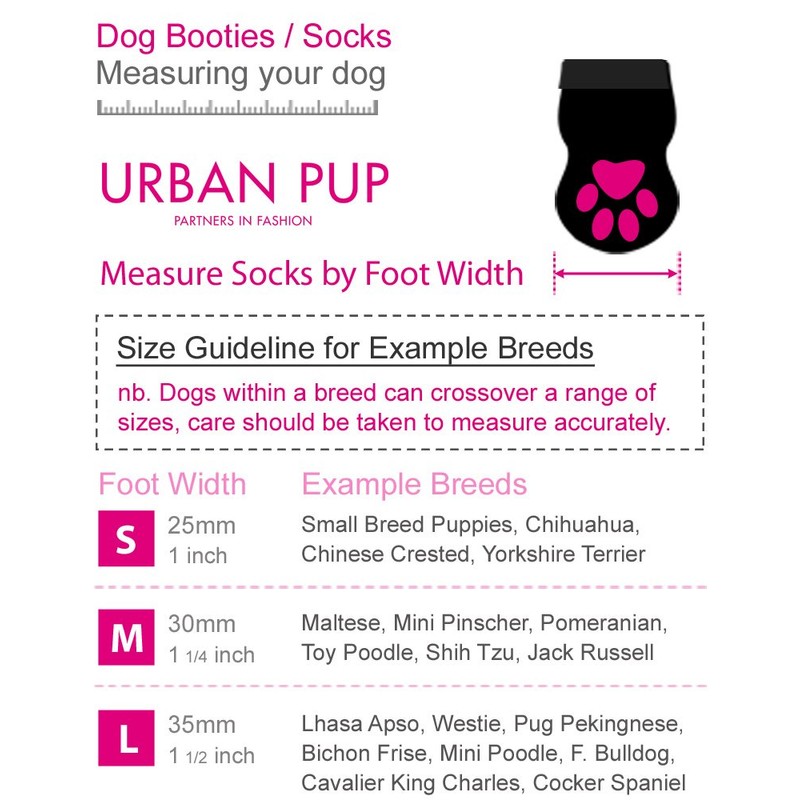 UrbanPup Pink Hearts Pet Socks (Large - Dog Foot Width: